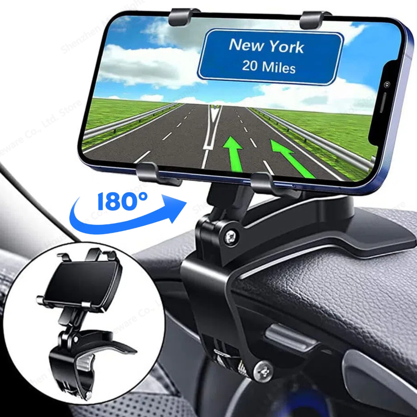 360° Rotatable Car Phone Mount - مراجعة Car Accessories Tablet Holder وسعره