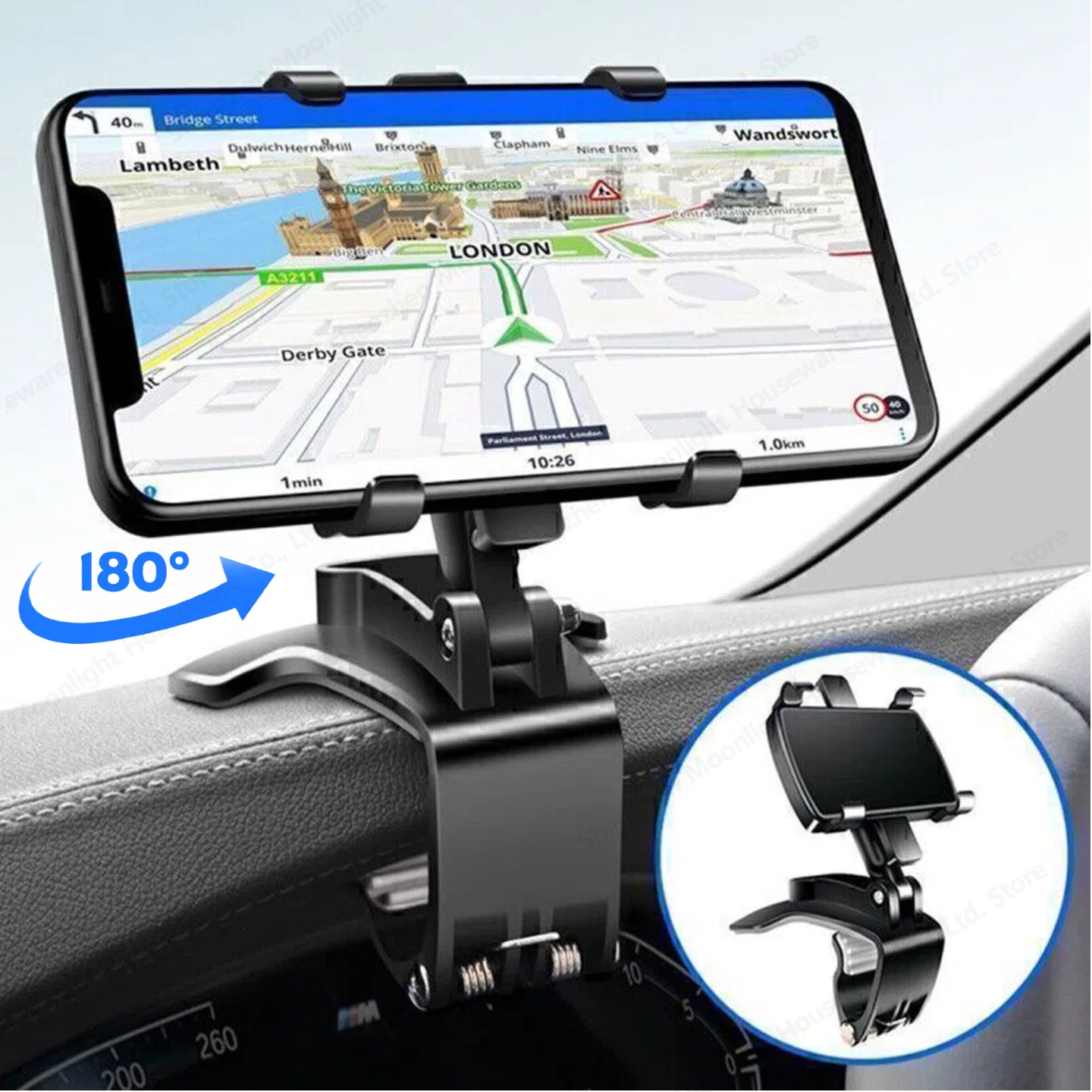 360° Rotatable Car Phone Mount - مراجعة Car Accessories Tablet Holder وسعره