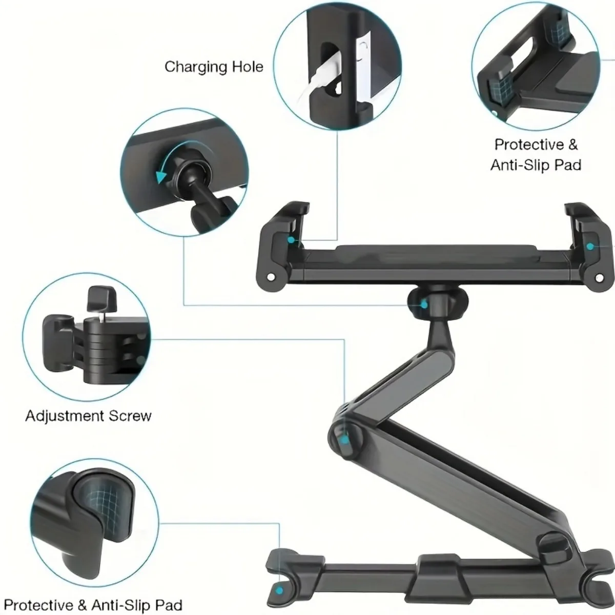 Tablet stand, car headrest, ta - مراجعة Toddler Tablet Accessories وسعره