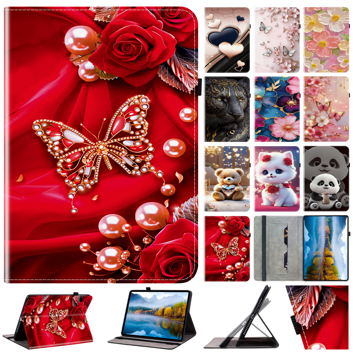 Leather Case for Samsung Galax - مراجعة Tablet A9 Accessories وسعره