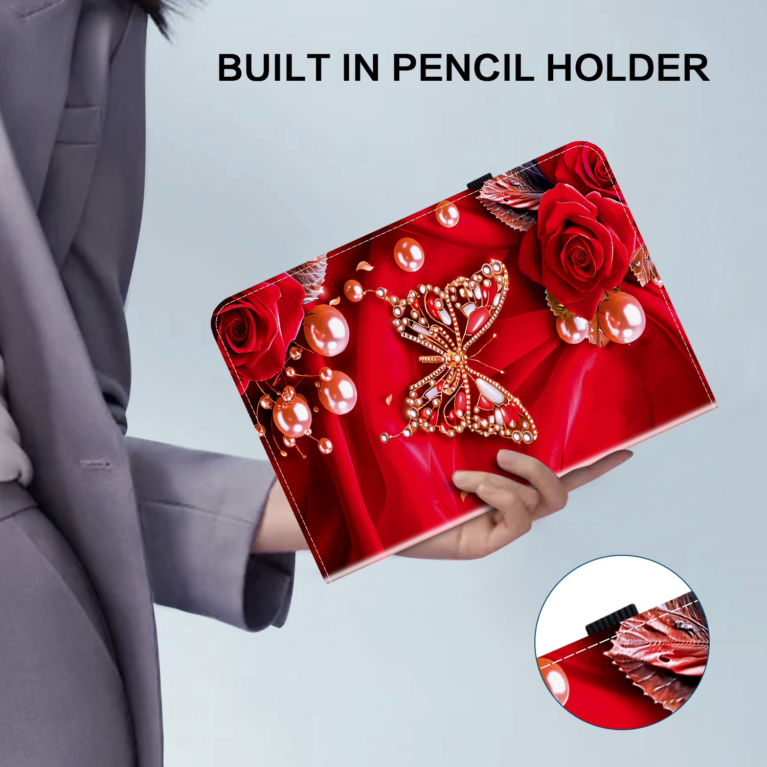 Leather Case for Samsung Galax - مراجعة Tablet A9 Accessories وسعره