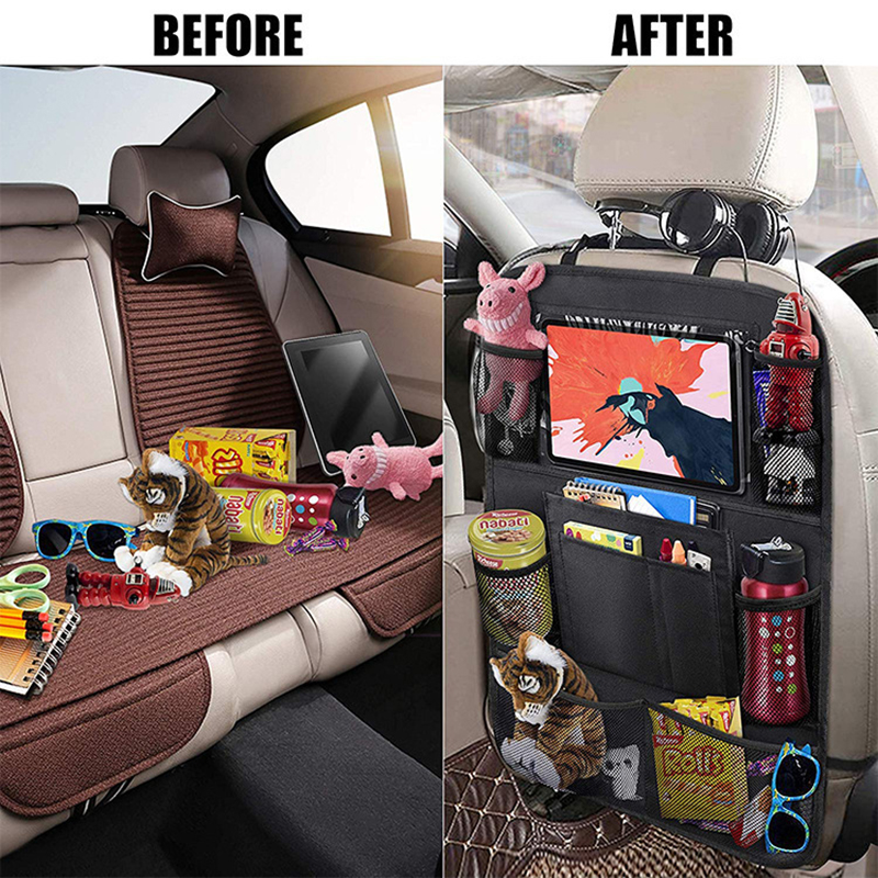 1pc Car Backseat Organizer wit - مراجعة Toddler Tablet Accessories وسعره
