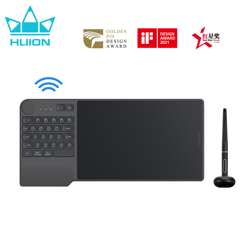 Huion KD200 Inspiroy Keydial W - مراجعة Graphic Tablet Accessories وسعره