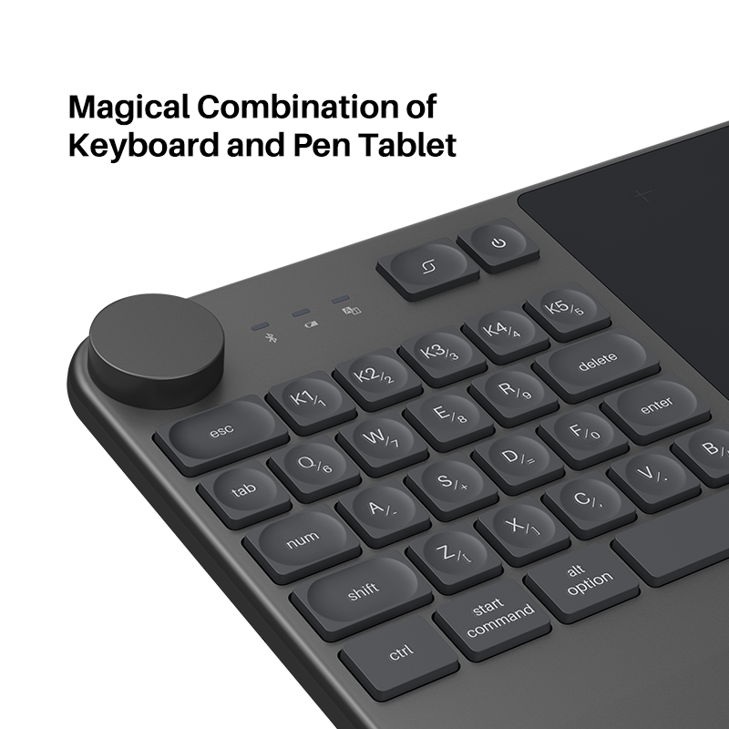 Huion KD200 Inspiroy Keydial W - مراجعة Graphic Tablet Accessories وسعره