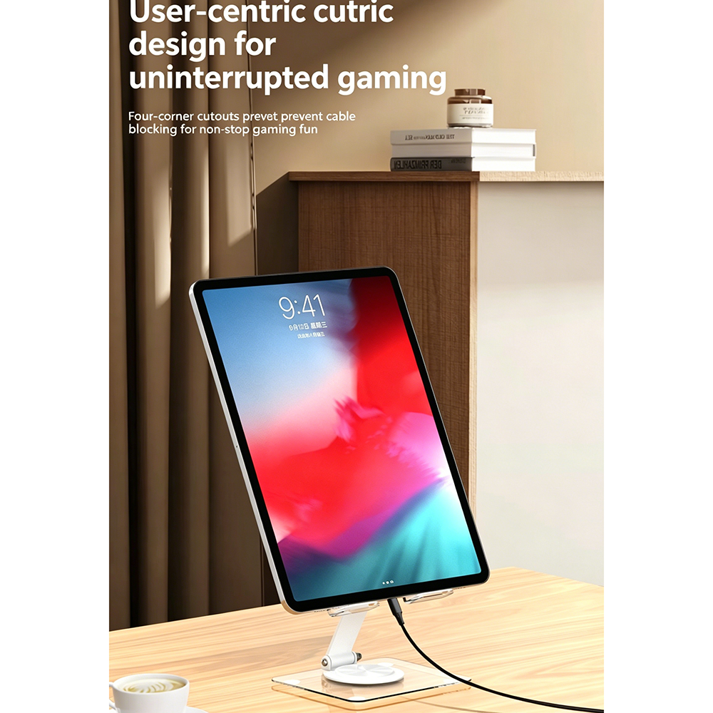 Acrylic Rotation Foldable Tabl - مراجعة Tablet Holder Accessories وسعره
