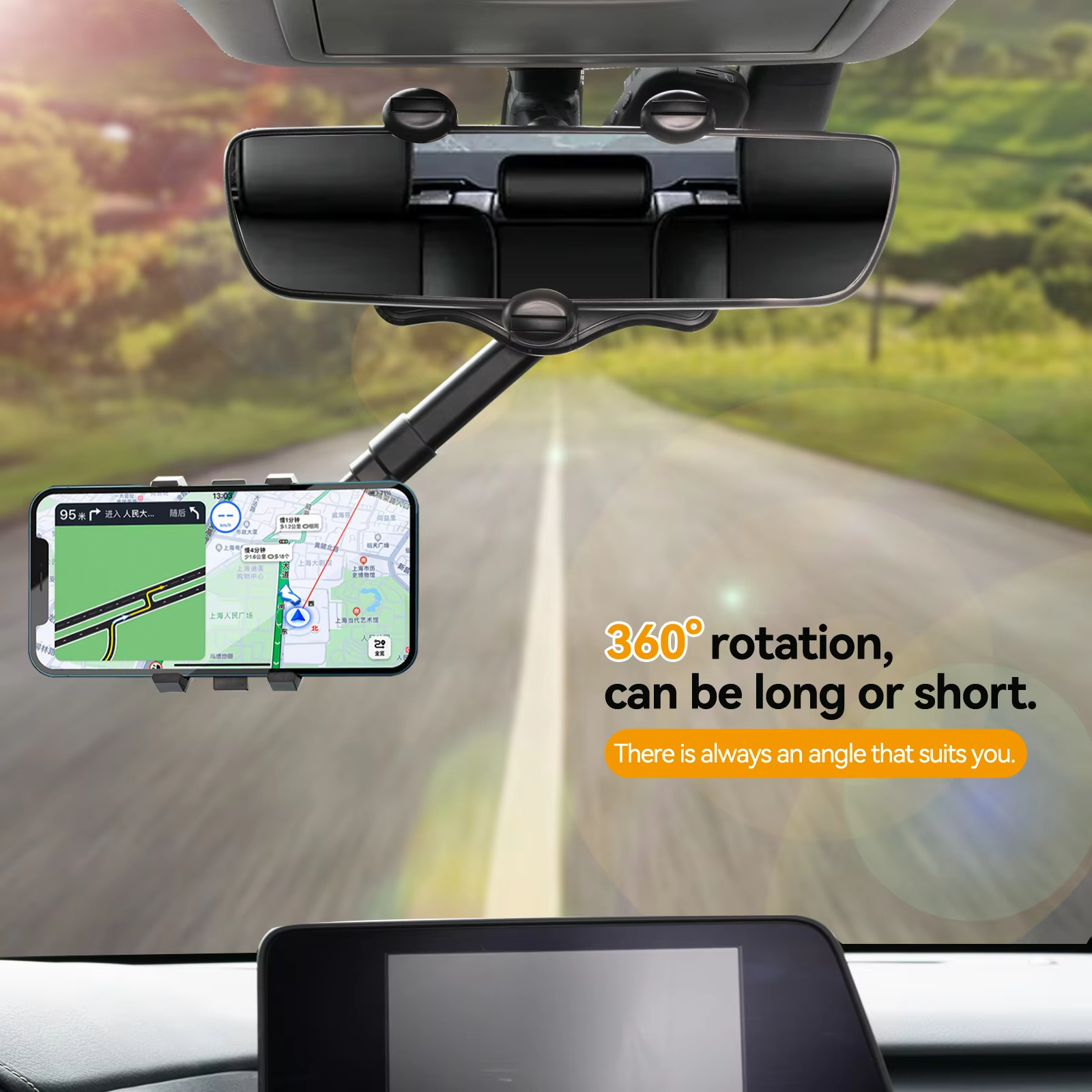 Adjustable Car Rearview Mirror - مراجعة Car Accessories Tablet Holder وسعره