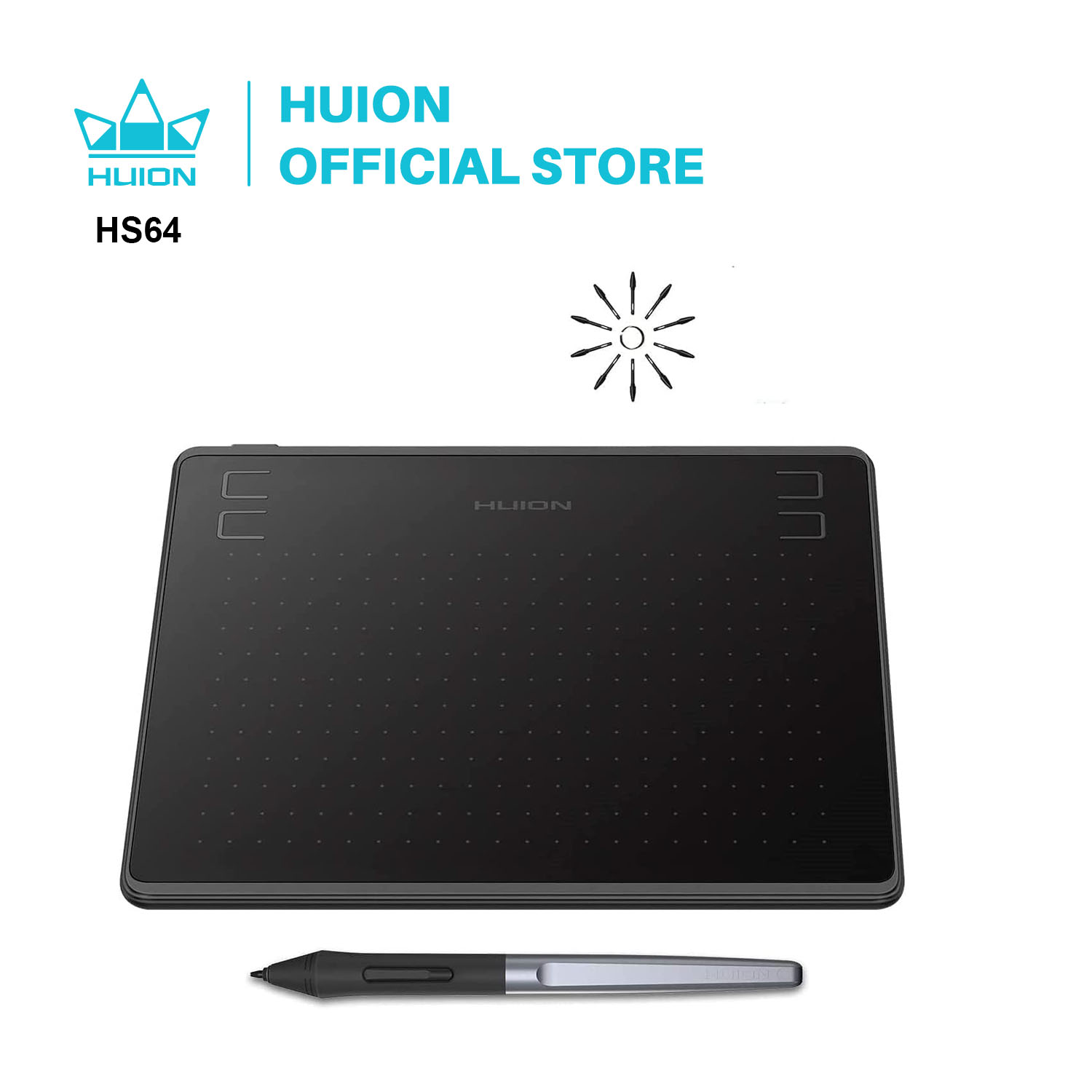 HUION HS64 6x4 Inches Graphic  - مراجعة Graphic Tablet Accessories وسعره