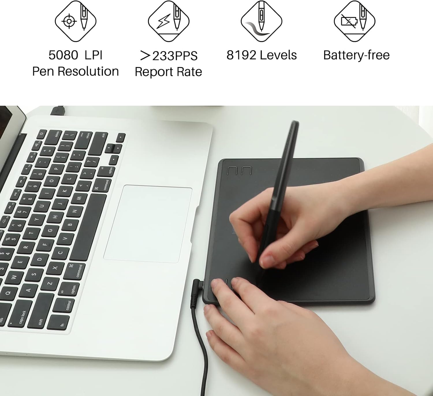 HUION HS64 6x4 Inches Graphic  - مراجعة Graphic Tablet Accessories وسعره