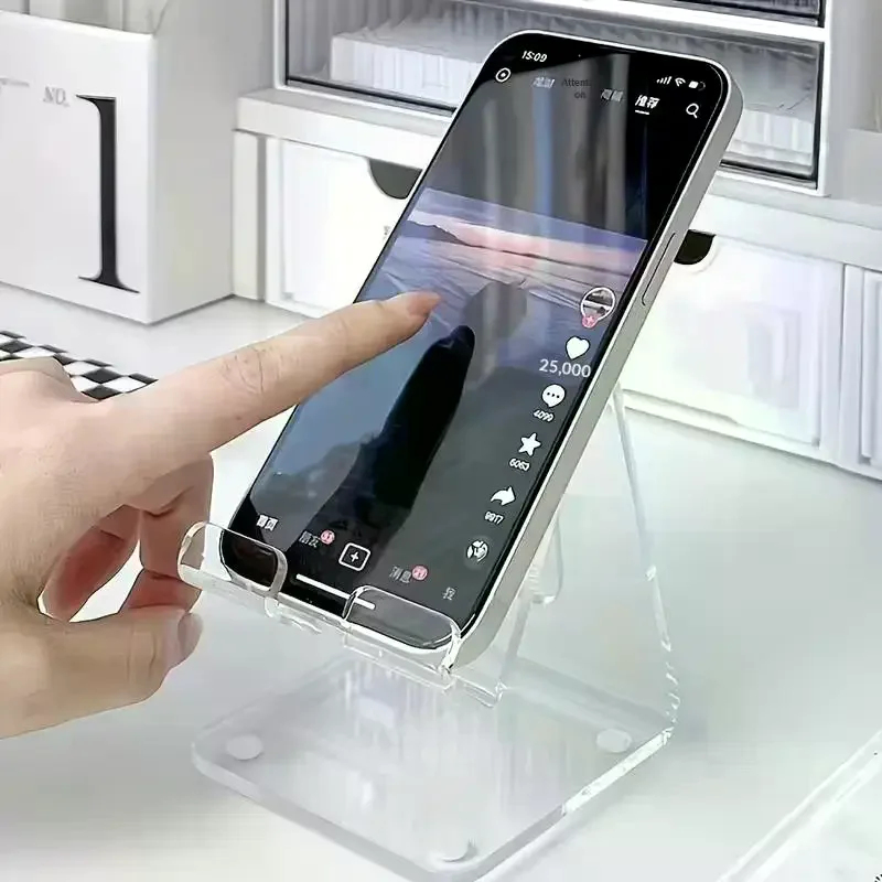 Transparent Acrylic Phone Stan - مراجعة Tablet Holder Accessories وسعره