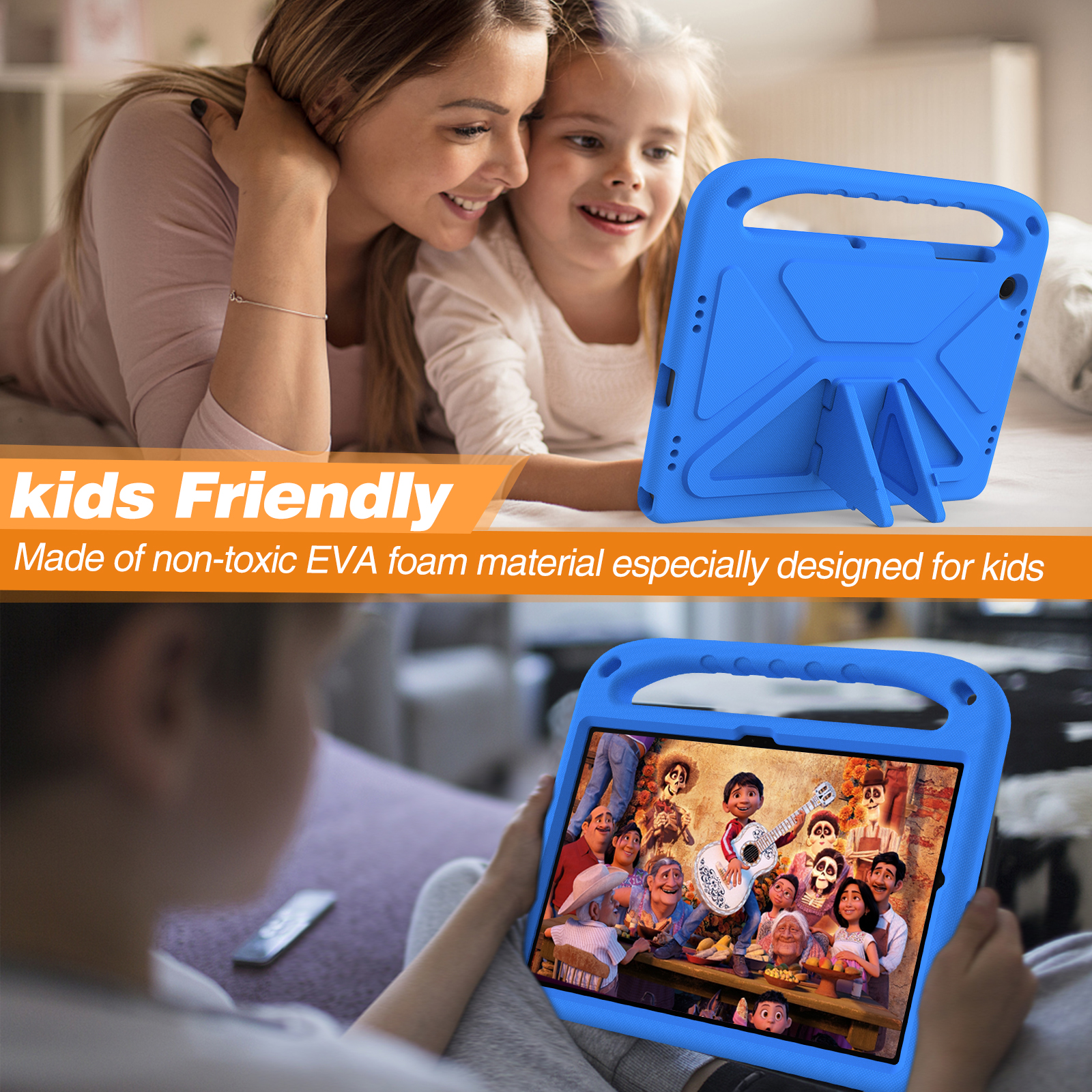 Kids EVA Stand Case For Samsun - مراجعة Tablet A9 Accessories وسعره