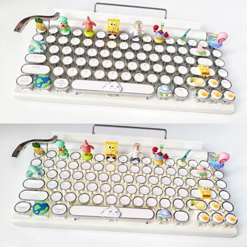 Retro SpongeBo Mechanical Keyb - مراجعة Tablet Phone Accessories وسعره