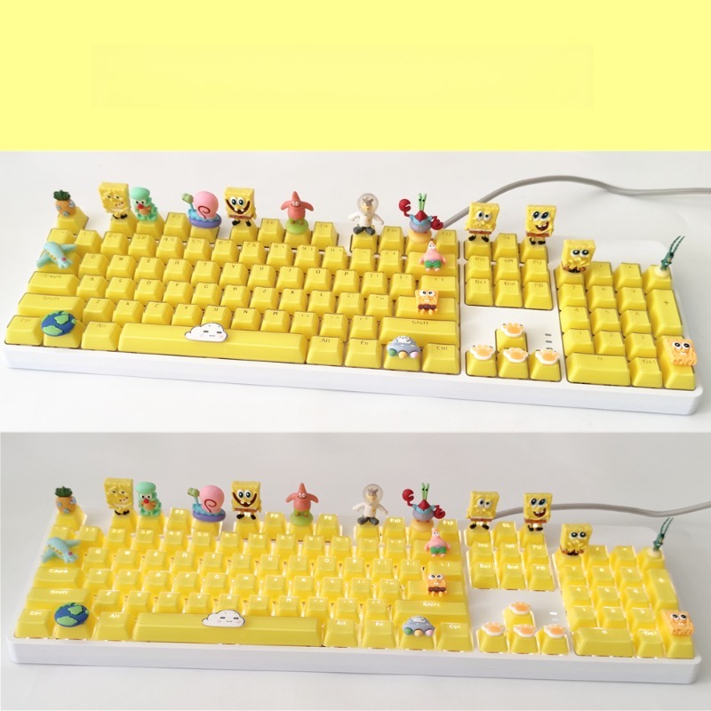 Retro SpongeBo Mechanical Keyb - مراجعة Tablet Phone Accessories وسعره