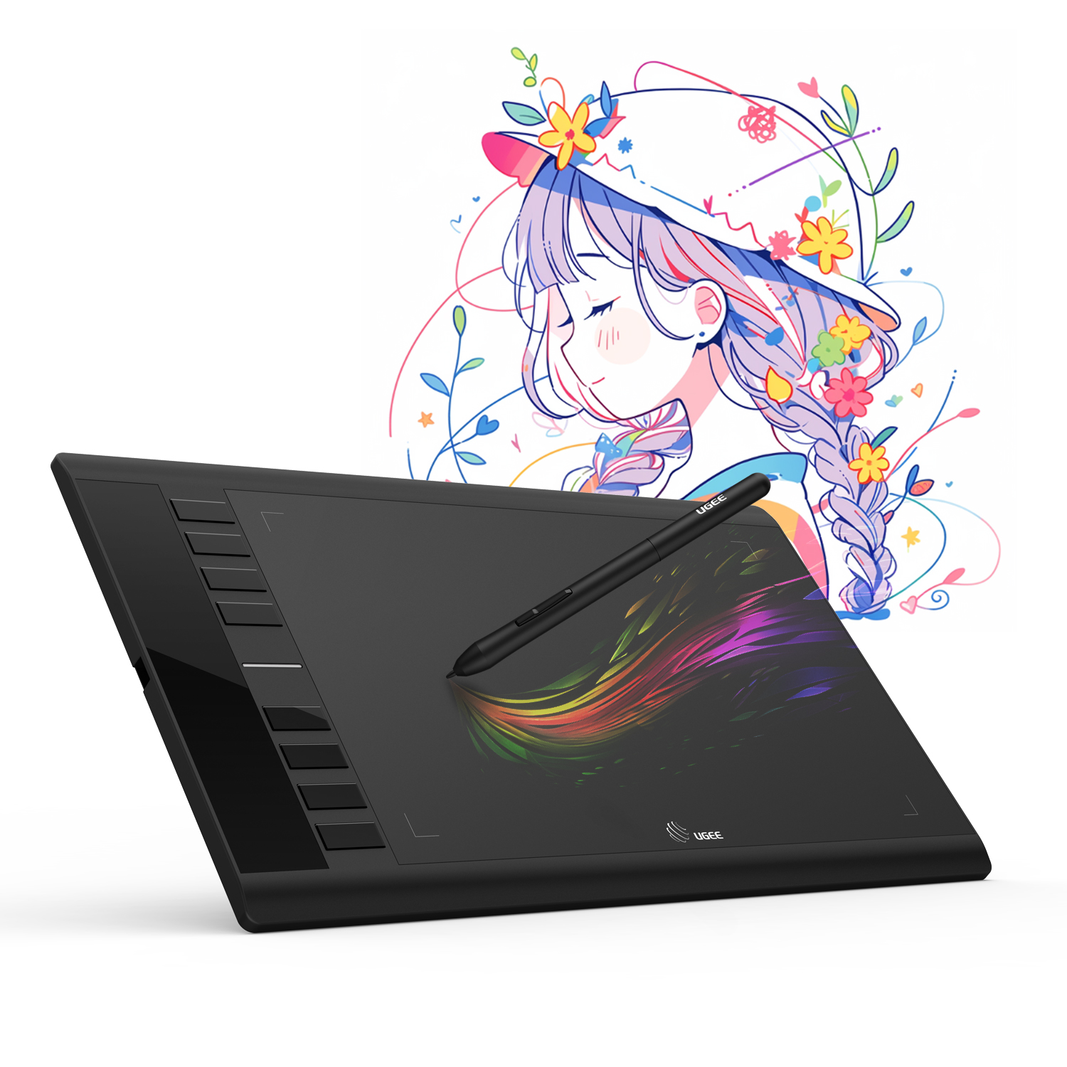 UGEE M708 10x6 Inches Graphics - مراجعة Graphic Tablet Accessories وسعره