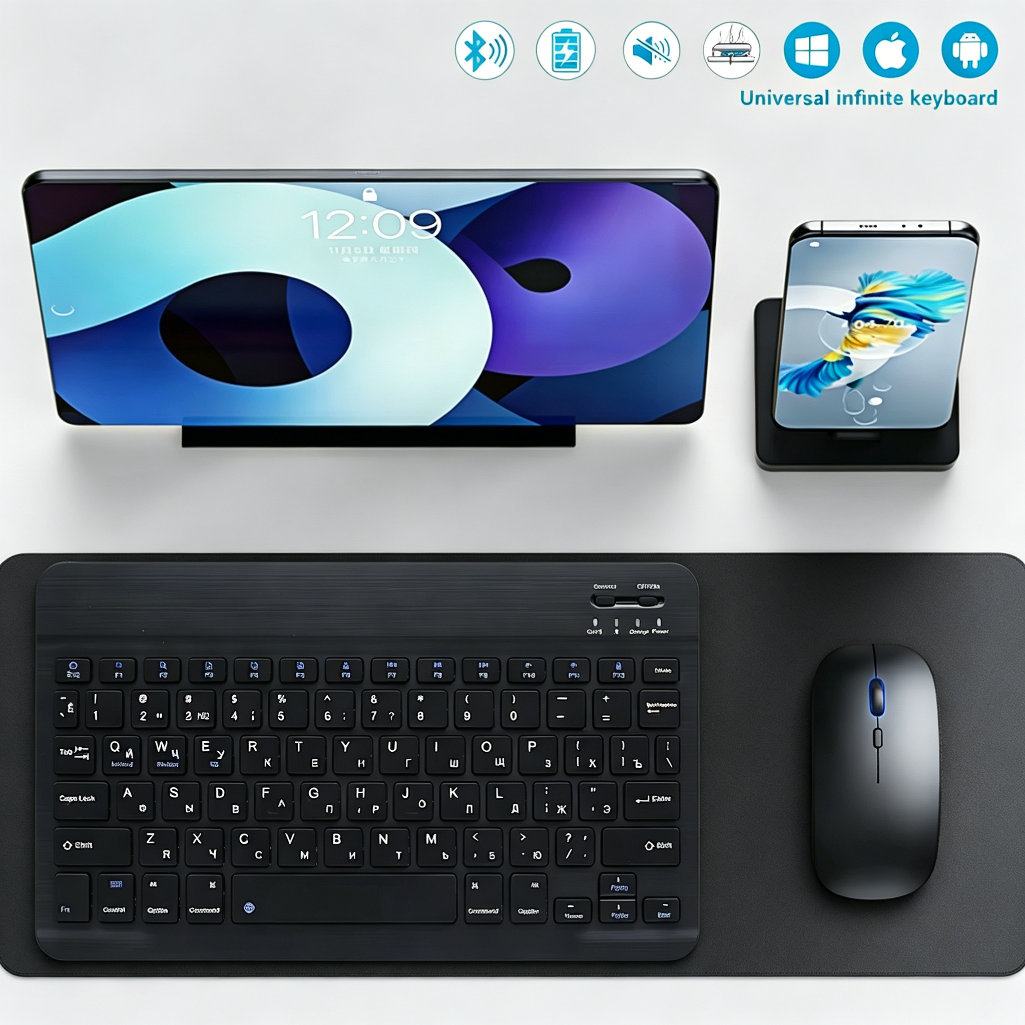 Bluetooth Wireless Keyboard Mo - مراجعة Tablet Phone Accessories وسعره
