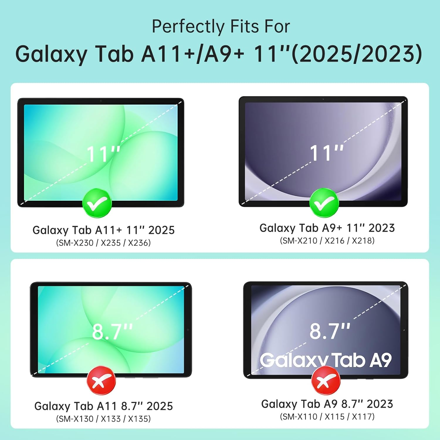 Case for Samsung Galaxy Tab A9 - مراجعة Tablet A9 Accessories وسعره