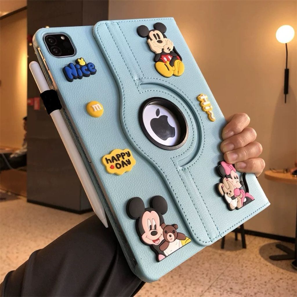 Cute Mickey Minnie Mouse IPad  - مراجعة Tablet Accessories For Students وسعره