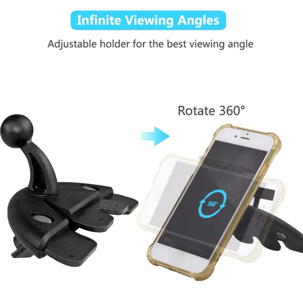 Ball Head Car CD Slot Phone Ho - مراجعة Car Accessories Tablet Holder وسعره