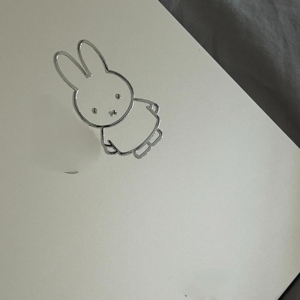 Miffy Rabbit  metal stickers h - مراجعة Tablet Accessories For Students وسعره