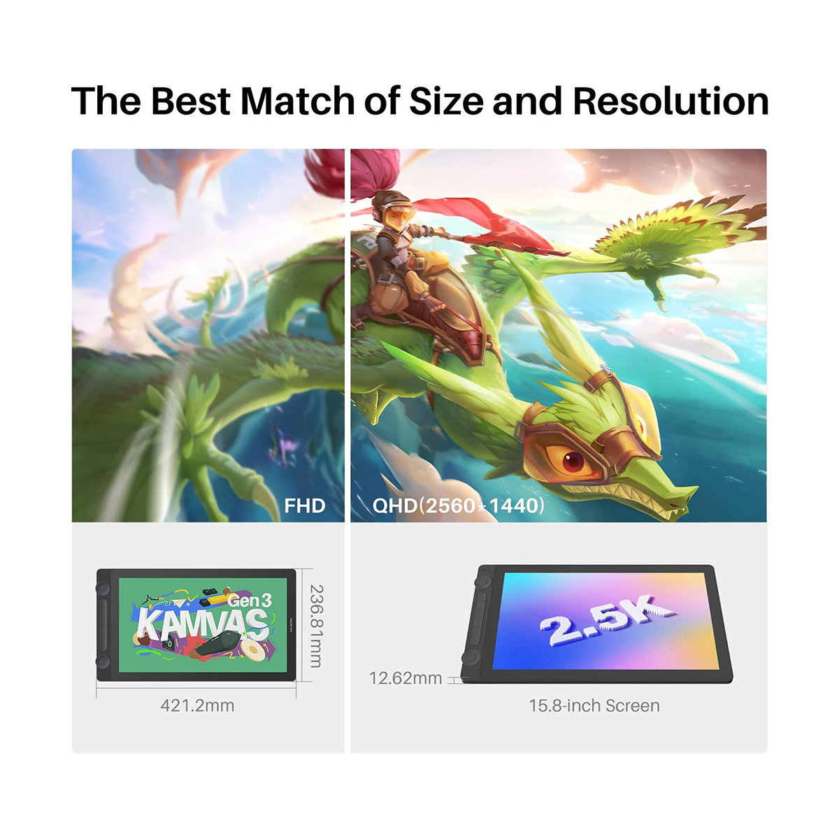 Huion Kamvas 16 (Gen 3) Graphi - مراجعة Graphic Tablet Accessories وسعره