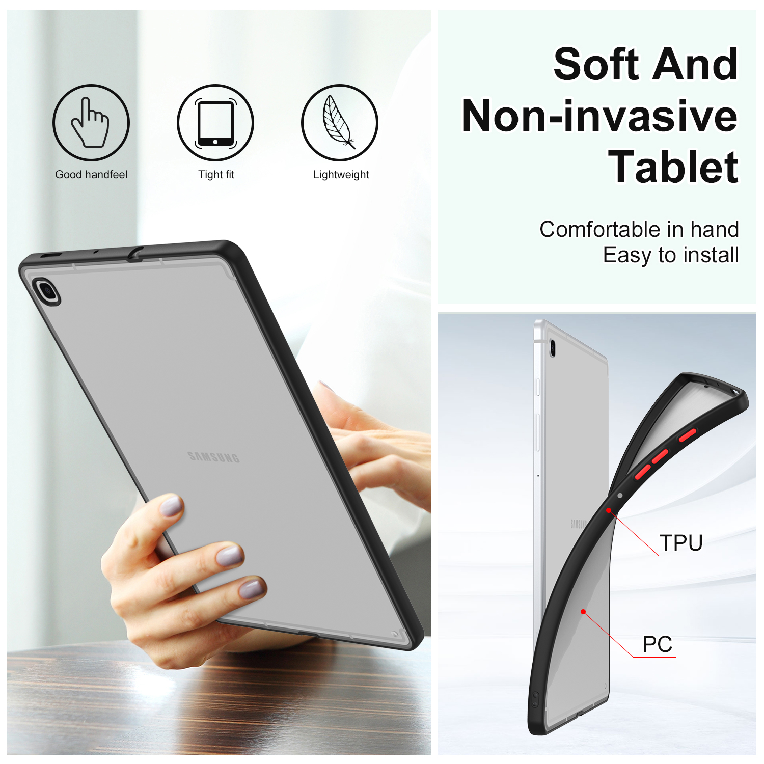 TPU Soft Back Case For Samsung - مراجعة Tablet A9 Accessories وسعره
