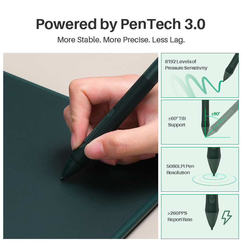 Huion Inspiroy 2 M H951P Graph - مراجعة Graphic Tablet Accessories وسعره
