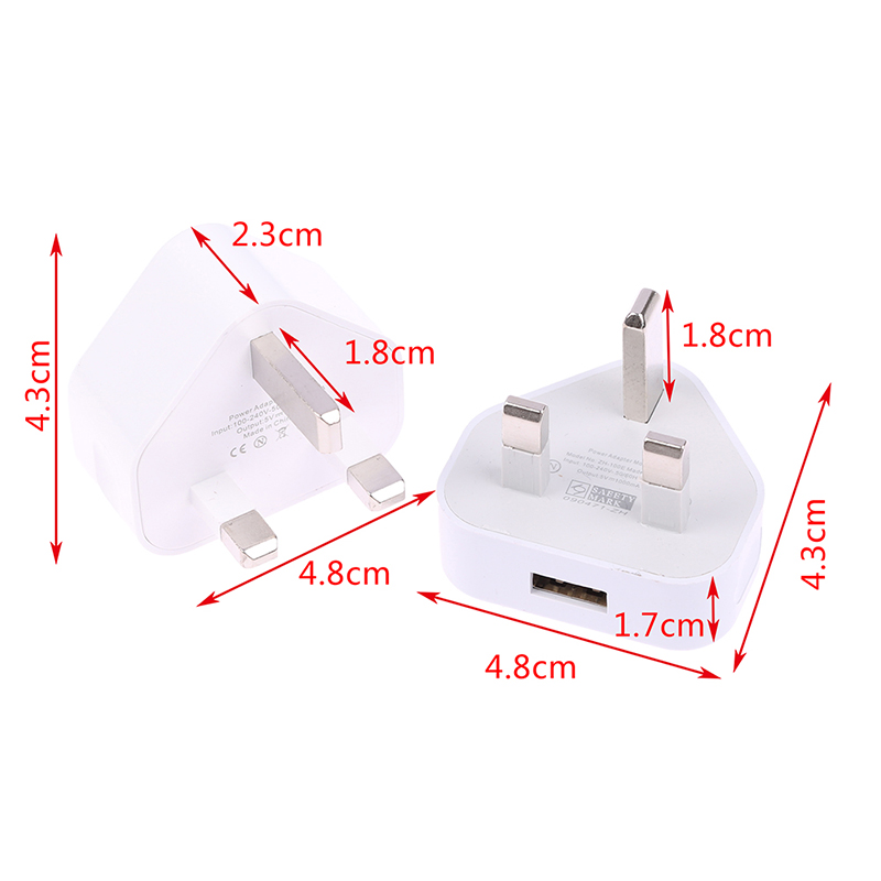 UK 3 Pin Wall Charger Dual USB - مراجعة Tablet Accessories For Students وسعره