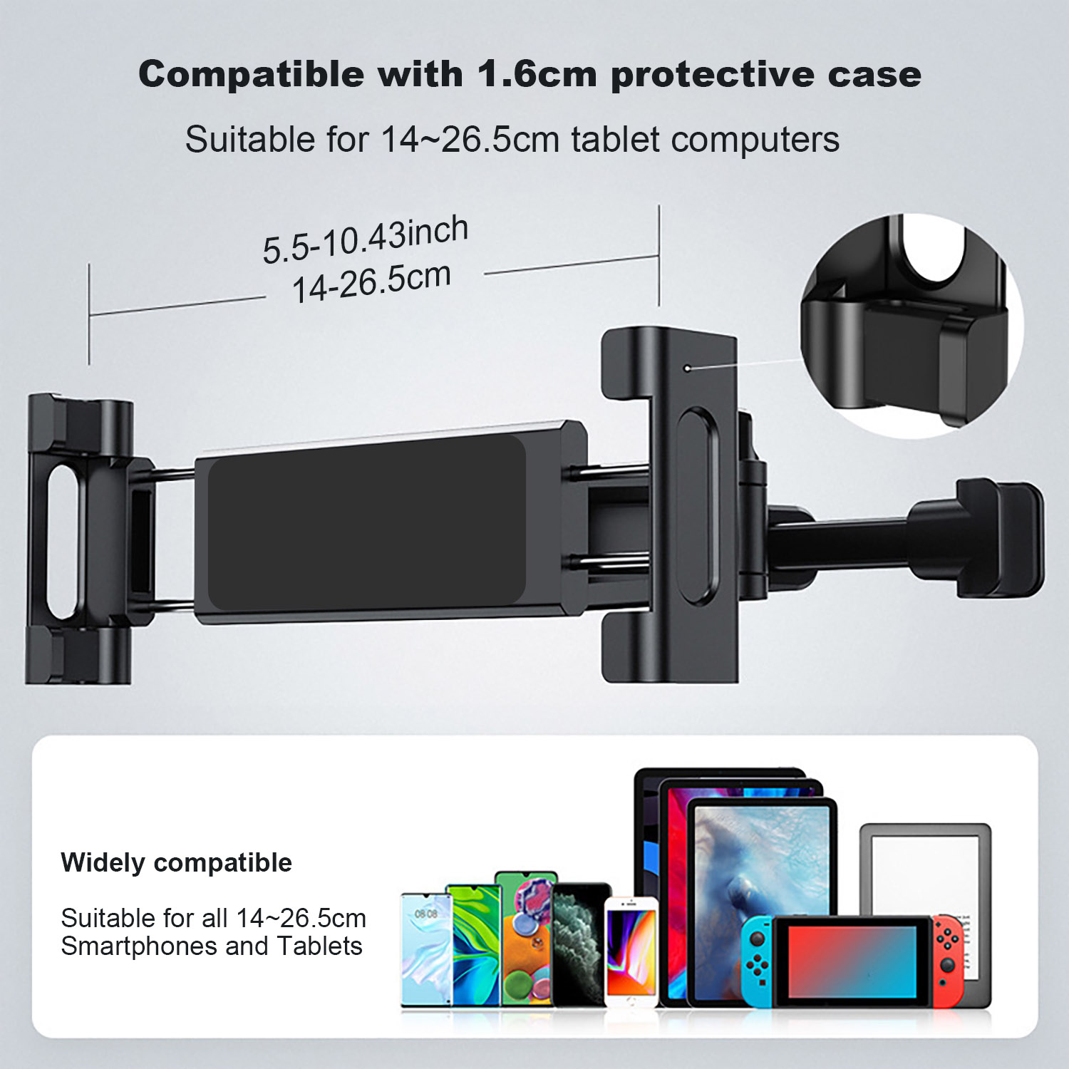 Car mounted rear pillow holder - مراجعة Toddler Tablet Accessories وسعره