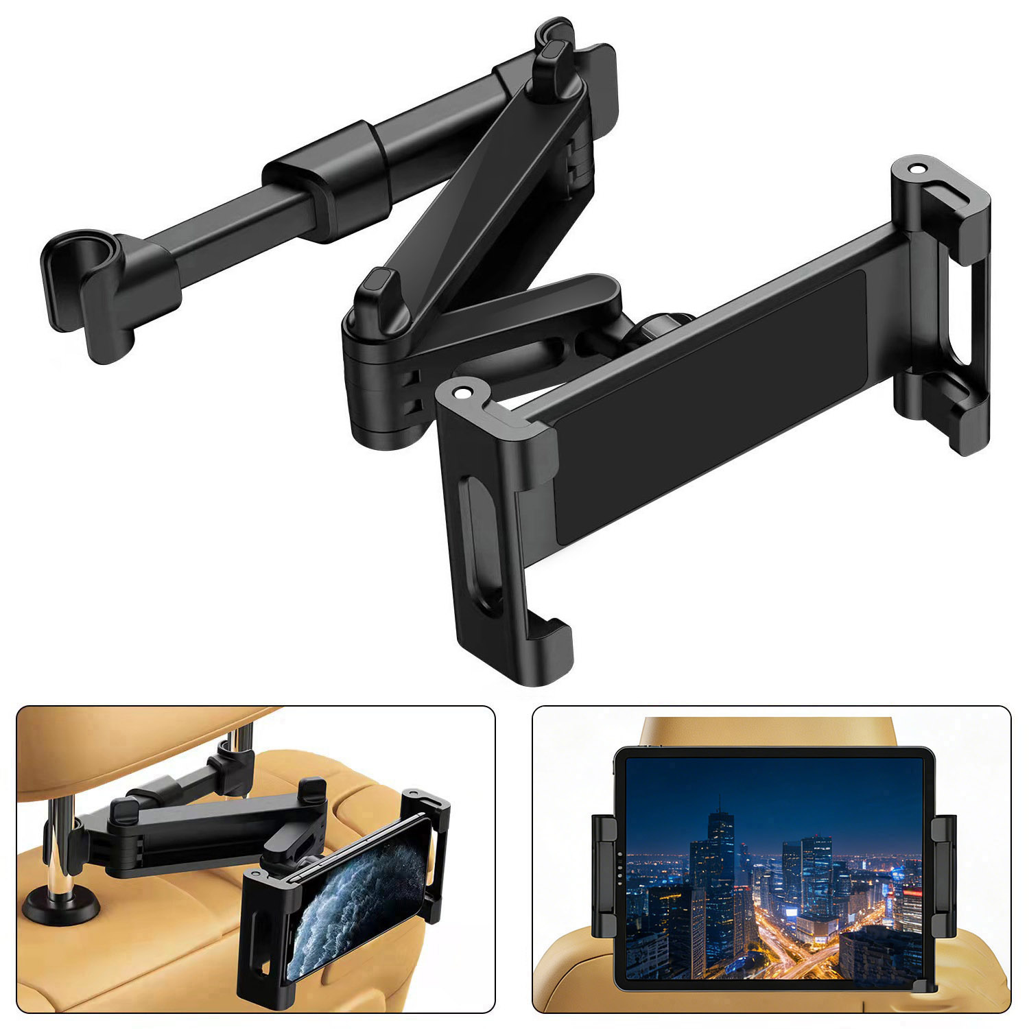 Car mounted rear pillow holder - مراجعة Toddler Tablet Accessories وسعره