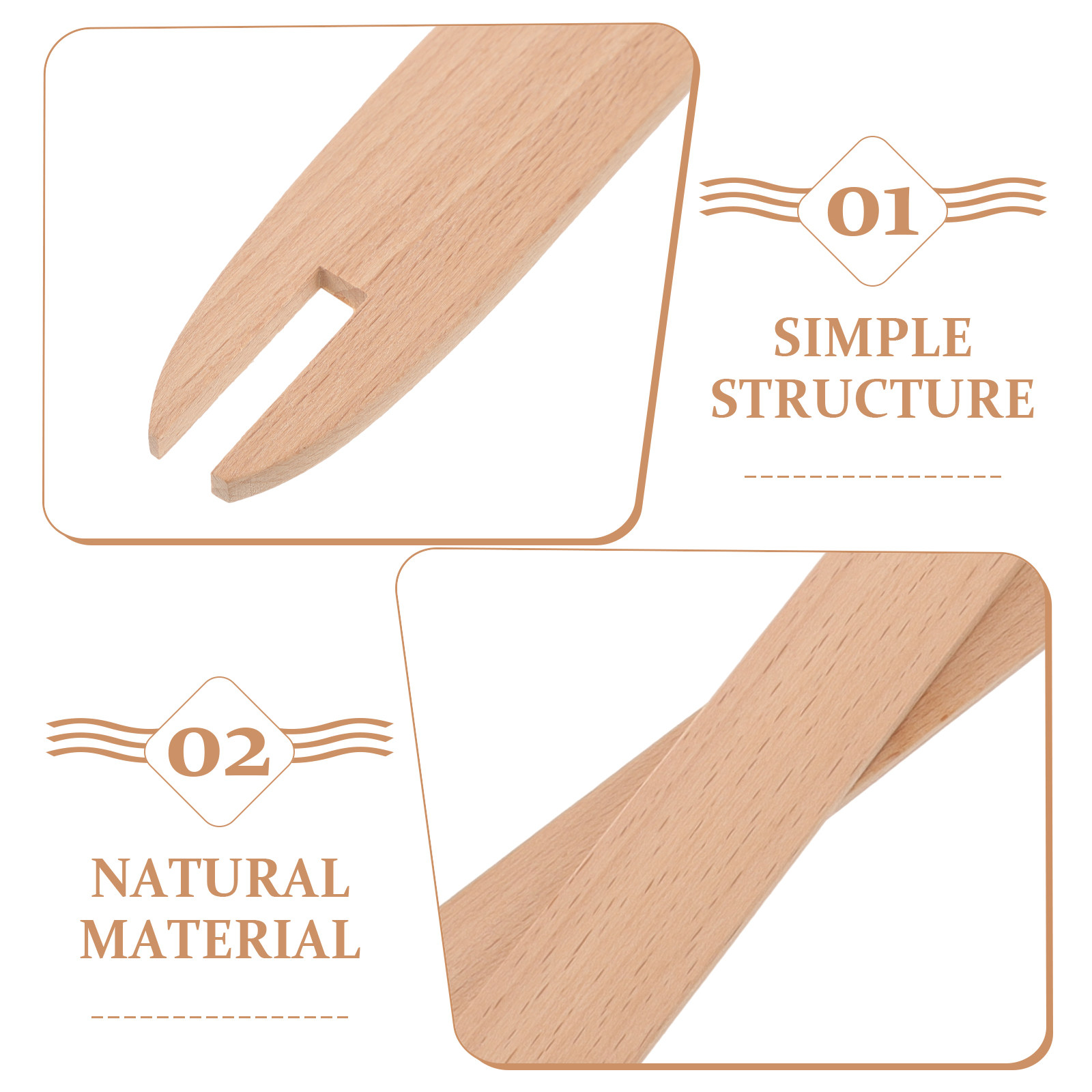 2Pcs Wooden Knitting Shuttles  - مراجعة Tablet Weaving Accessories وسعره