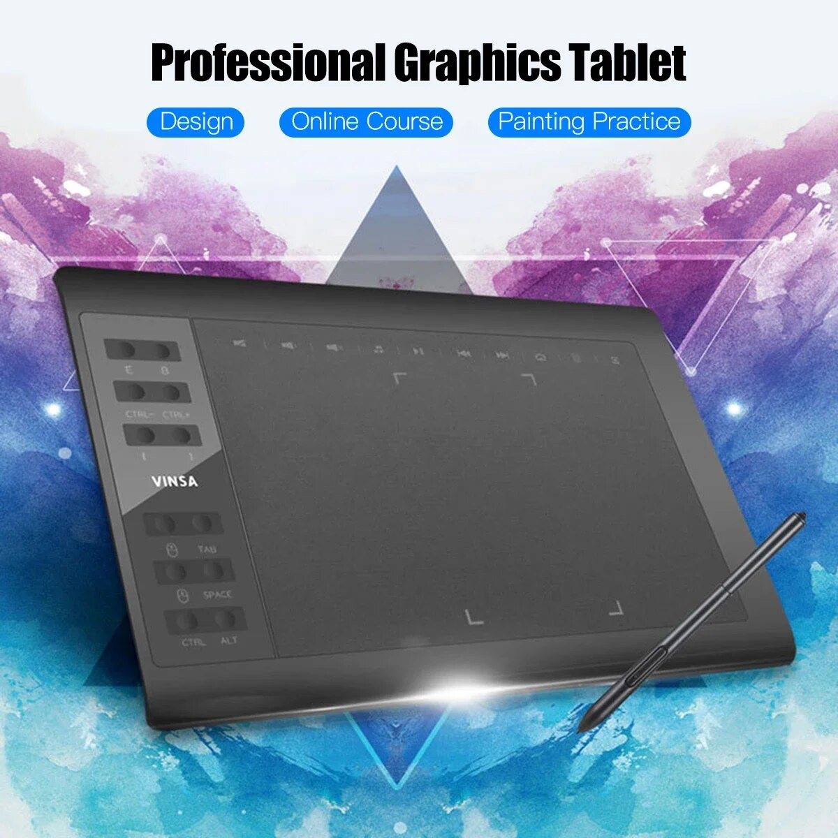 10x6 Inch Professional Graphic - مراجعة Graphic Tablet Accessories وسعره